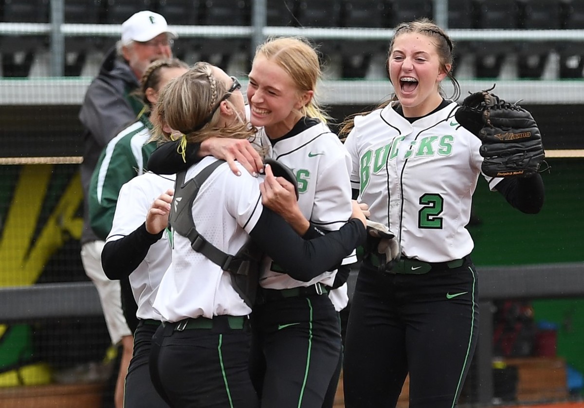 r Pendleton Wilsonville 5A softball final Leon Neuschwander 18